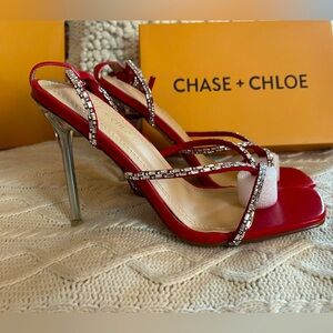 NEW! Chase + Chloe Stiletto Sandals with Wrap Around Ankle Straps Women’s Size 9
